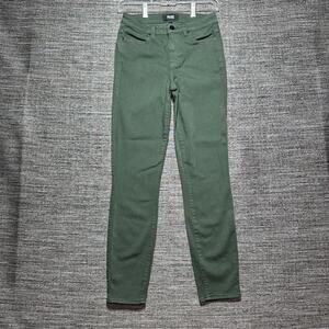 Paige Jeans Women's Size 26 Green Hoxton Ankle Skinny